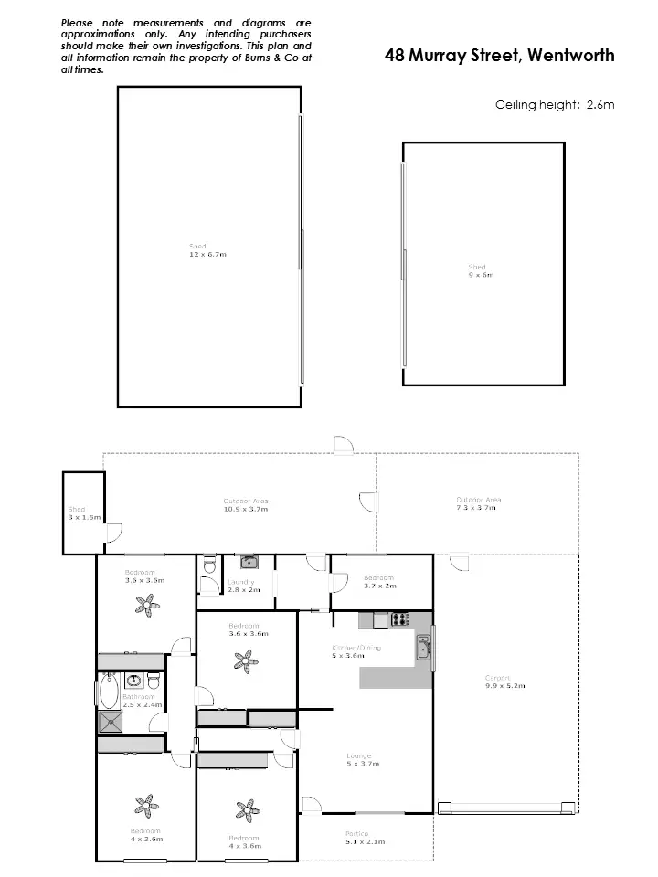 Floorplan of Homely house listing, 48 Murray Street, Wentworth NSW 2648