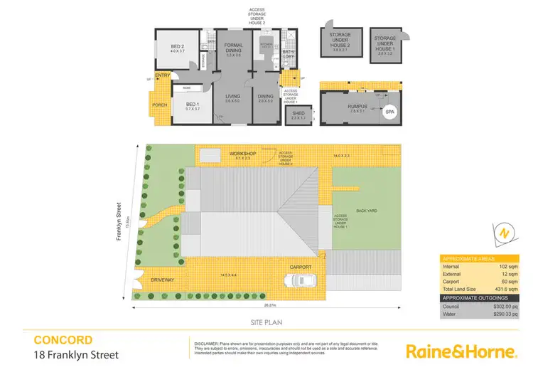 Floorplan of Homely house listing, 18 Franklyn Street, Concord NSW 2137