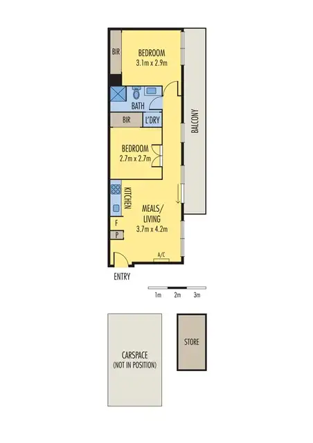 Floorplan of Homely apartment listing, 101/50 Claremont Street, South Yarra VIC 3141