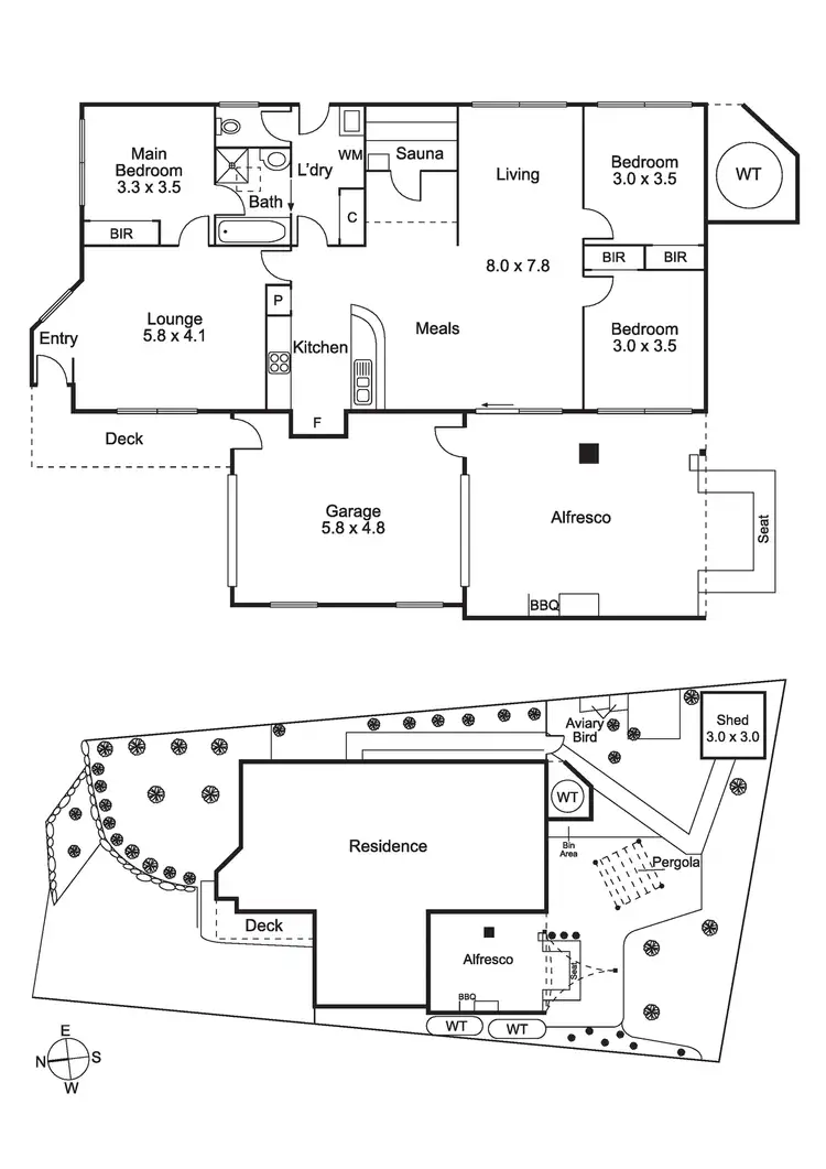 Floorplan of Homely house listing, 10 Andrew Place, Mornington VIC 3931