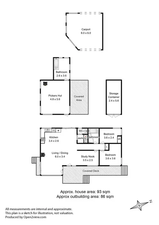 Floorplan of Homely house listing, 65 Andersons Road, Lower Longley TAS 7109