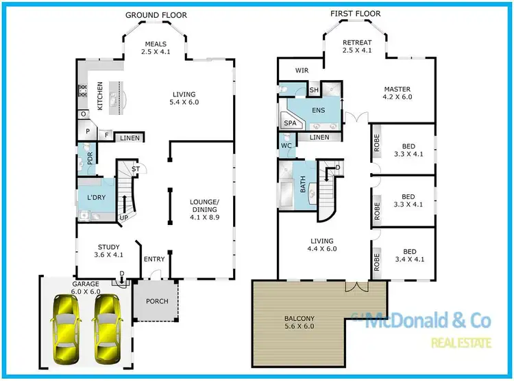 Floorplan of Homely house listing, 5 Hillcrest Court, Highton VIC 3216