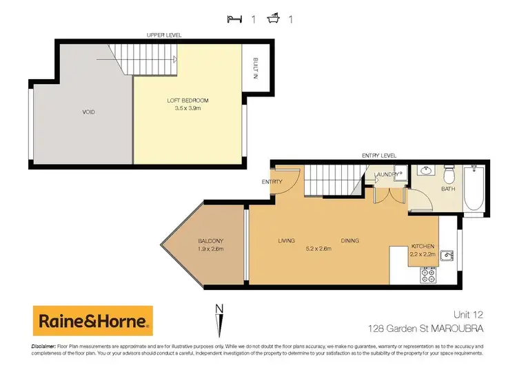 Floorplan of Homely apartment listing, 12/128 Garden Street, Maroubra NSW 2035