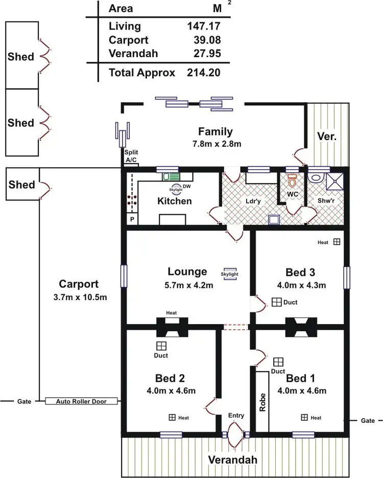 Floorplan of Homely house listing, 48 Panter Street, Willaston SA 5118