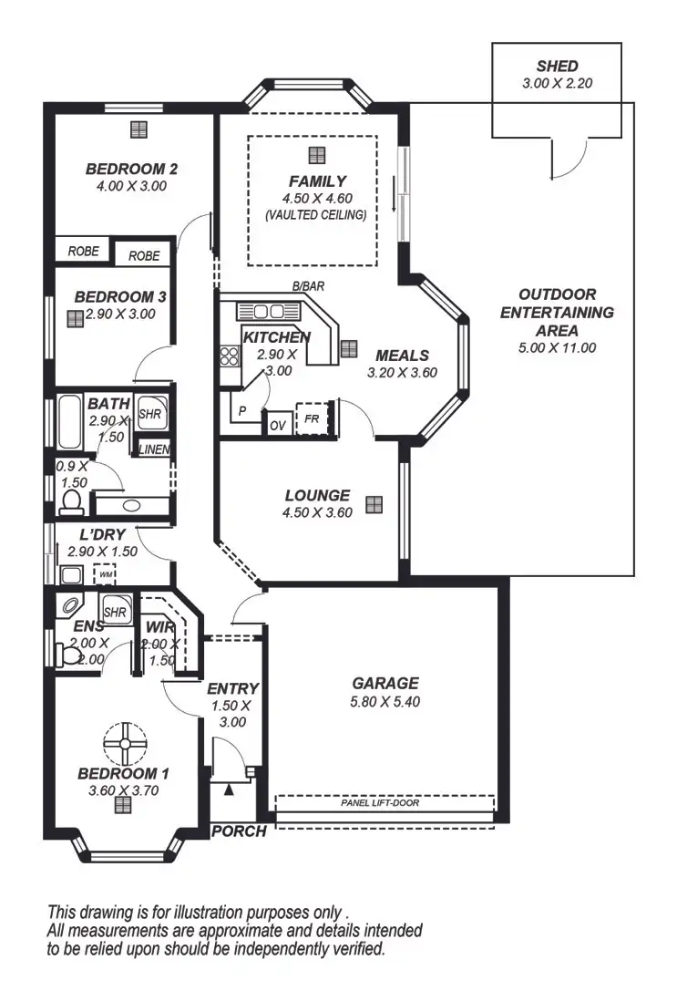 Floorplan of Homely house listing, 18 Albany Way, Seaford Rise SA 5169