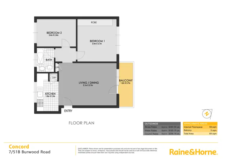 Floorplan of Homely apartment listing, 7/51B Burwood Road, Concord NSW 2137