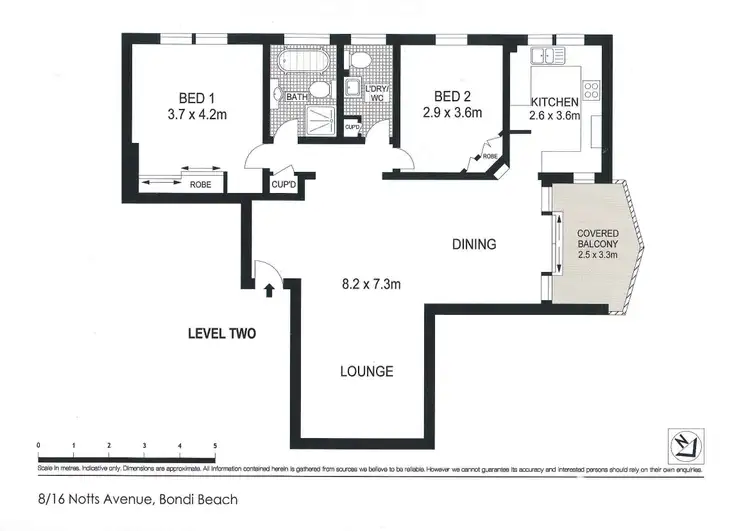 Floorplan of Homely apartment listing, 8/16 Notts Avenue, Bondi Beach NSW 2026