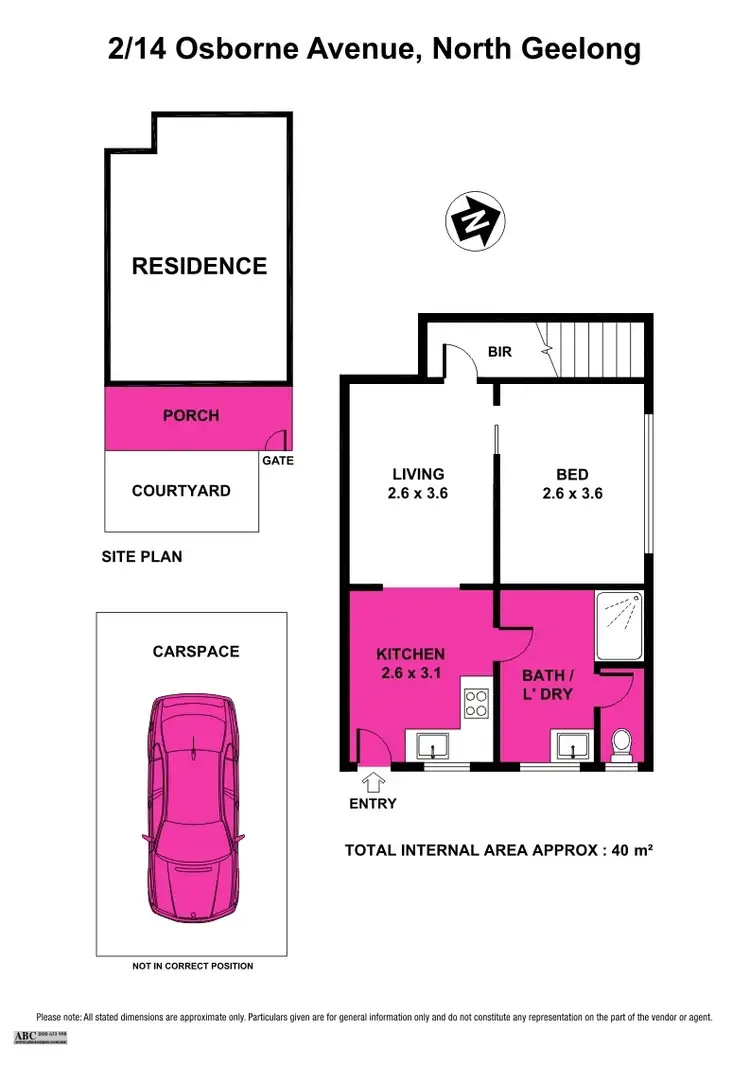Floorplan of Homely unit listing, 2/14 Osborne Avenue, North Geelong VIC 3215