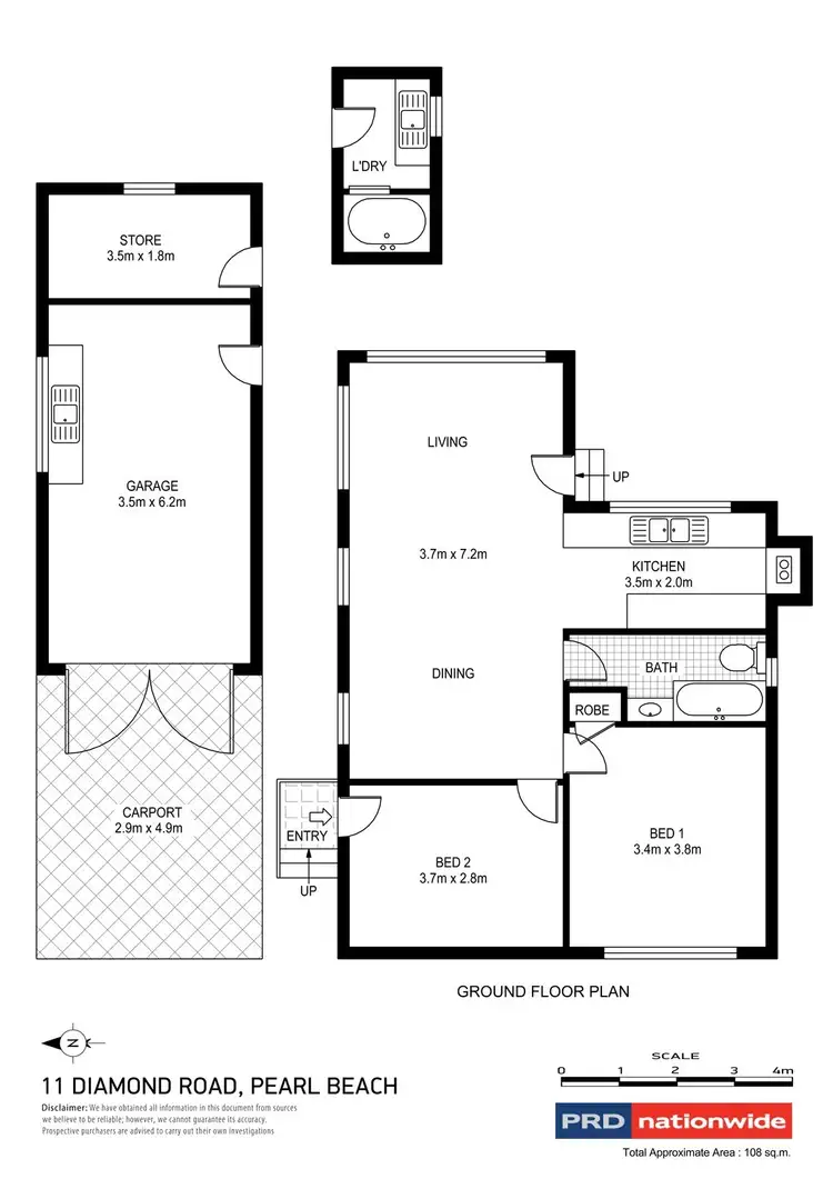 Floorplan of Homely house listing, 11 Diamond Road, Pearl Beach NSW 2256