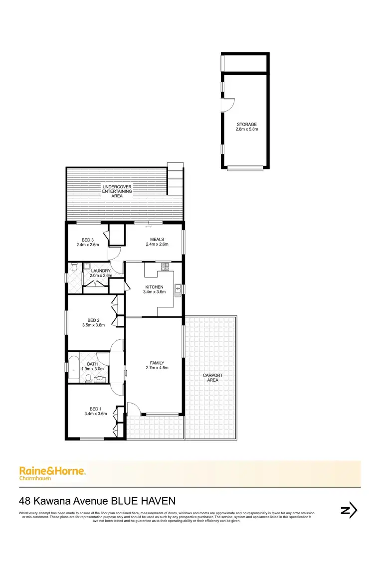 Floorplan of Homely house listing, 48 Kawana Avenue, Blue Haven NSW 2262