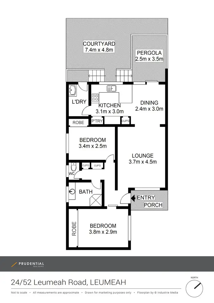 Floorplan of Homely villa listing, 24/52 Leumeah Road, Leumeah NSW 2560