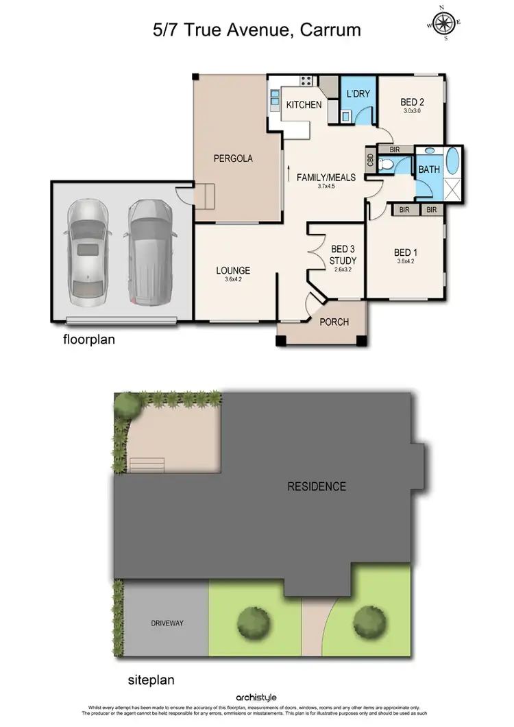 Floorplan of Homely unit listing, 5/7 True Avenue, Carrum VIC 3197