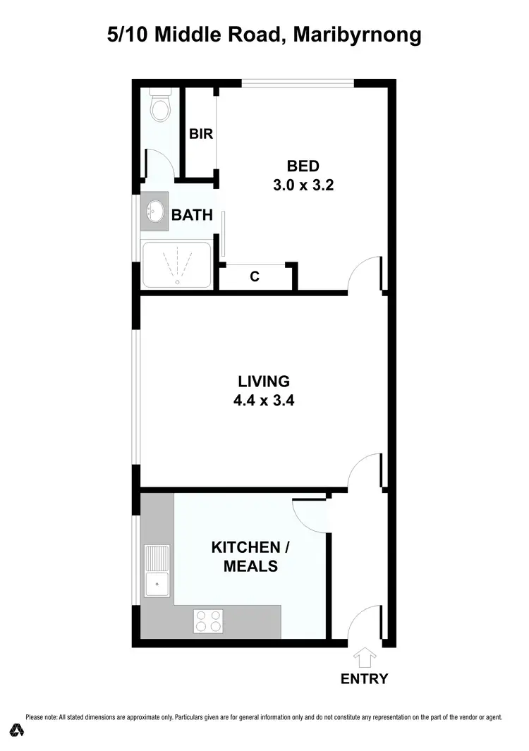 Floorplan of Homely unit listing, 5/10 Middle Road, Maribyrnong VIC 3032