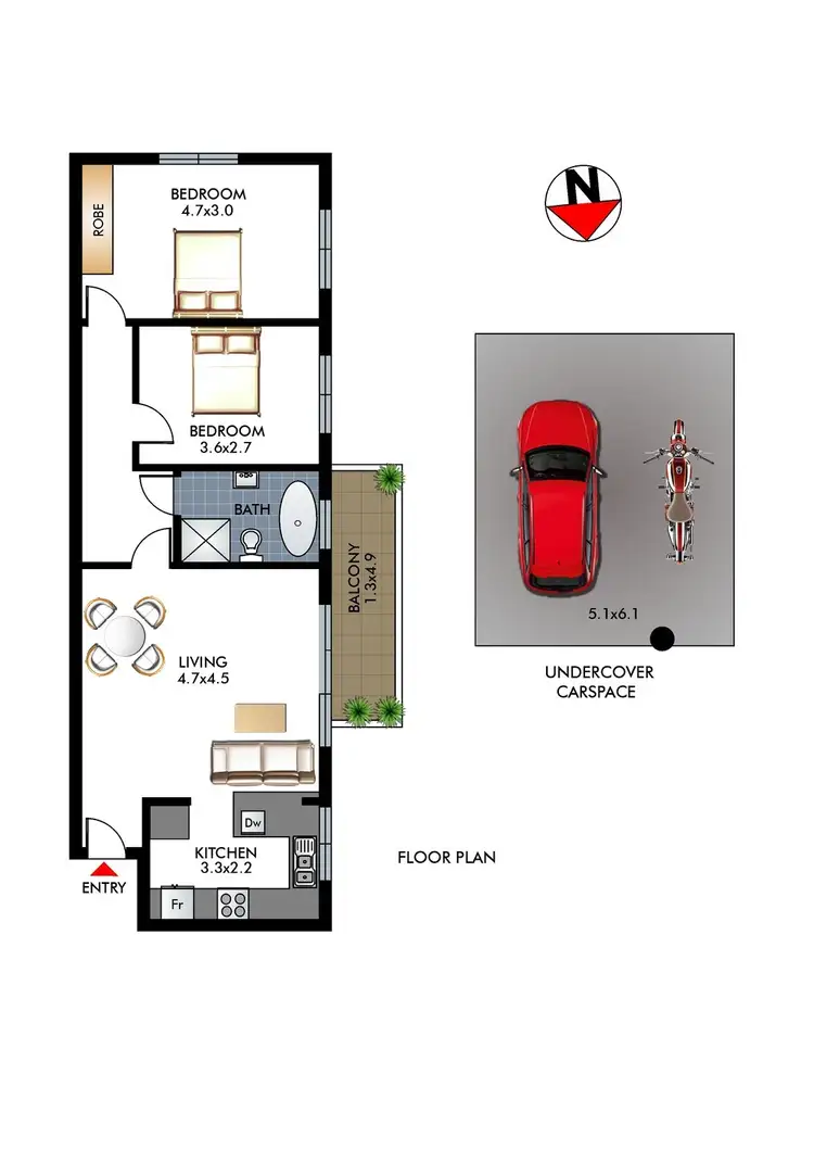Floorplan of Homely apartment listing, 3/5 Isabel Avenue, Vaucluse NSW 2030