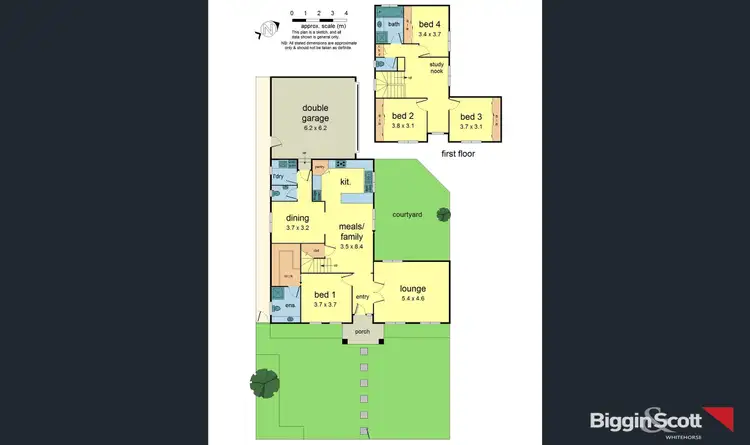 Floorplan of Homely townhouse listing, 1/3 Nicole St, Mount Waverley VIC 3149