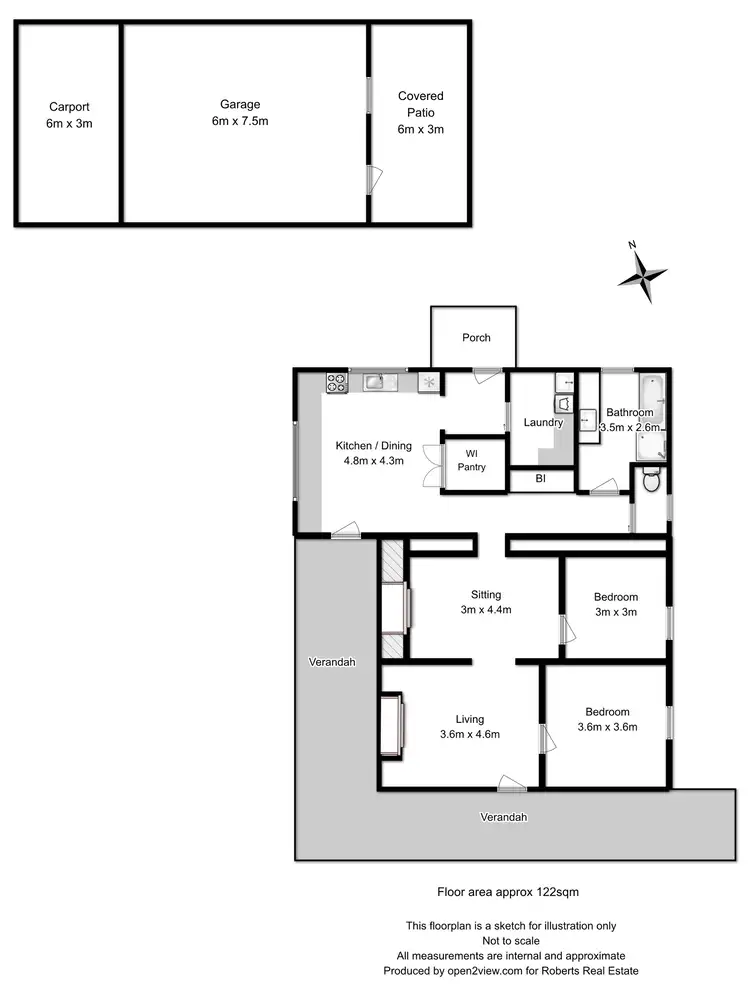 Floorplan of Homely house listing, 47 Kent Street, Buckland TAS 7190