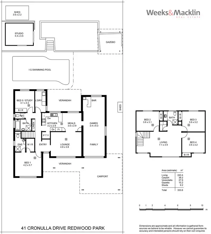 Floorplan of Homely house listing, 41 Cronulla Drive, Redwood Park SA 5097