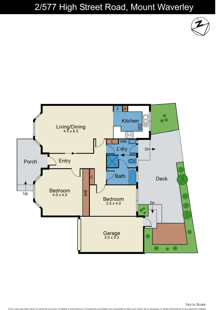 Floorplan of Homely unit listing, 2/577 High Street Road, Mount Waverley VIC 3149