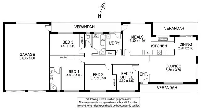 Floorplan of Homely house listing, 13 Leggett Road, Worrolong SA 5291