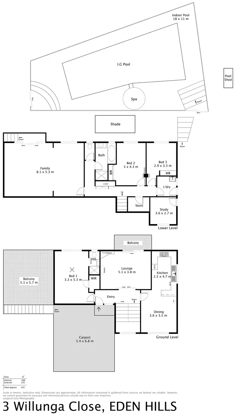 Floorplan of Homely house listing, 3 Willunga Close, Eden Hills SA 5050
