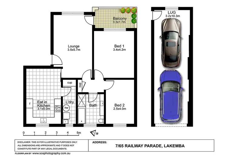 Floorplan of Homely unit listing, 7/65 Railway Parade, Lakemba NSW 2195