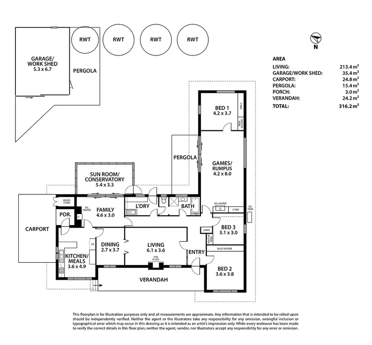 Floorplan of Homely house listing, 18 East Terrace, Strathalbyn SA 5255