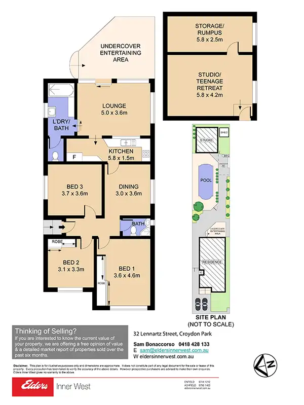 Floorplan of Homely house listing, 32 Lennartz Street, Croydon Park NSW 2133