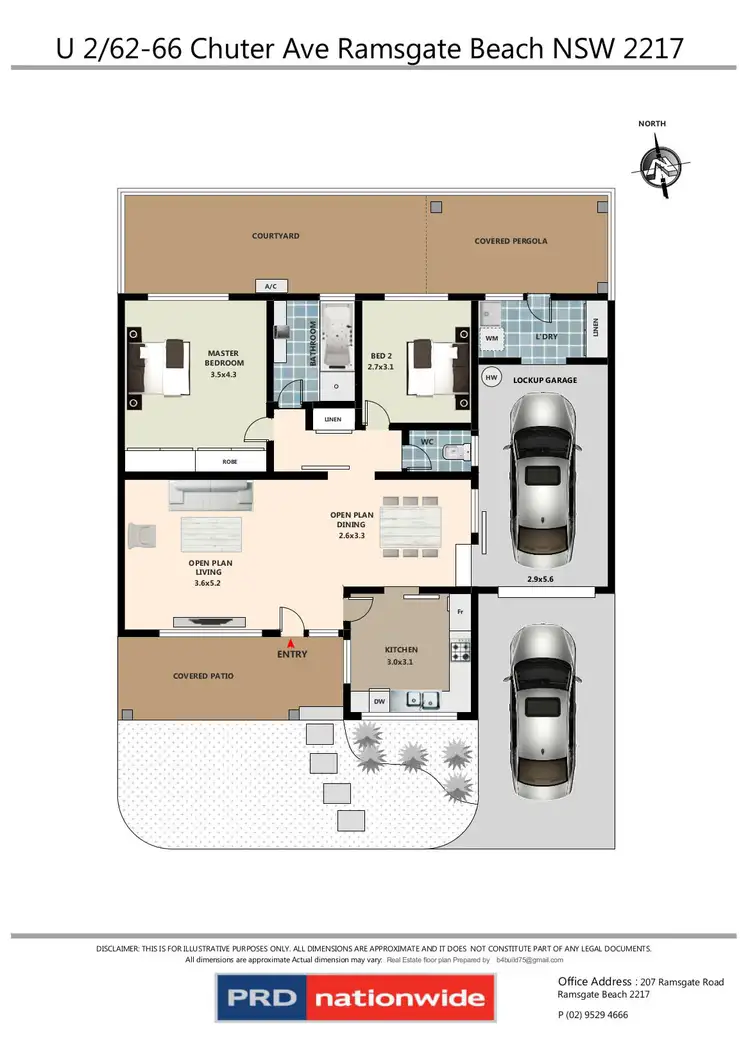 Floorplan of Homely villa listing, 2/62-66 Chuter Avenue, Ramsgate Beach NSW 2217