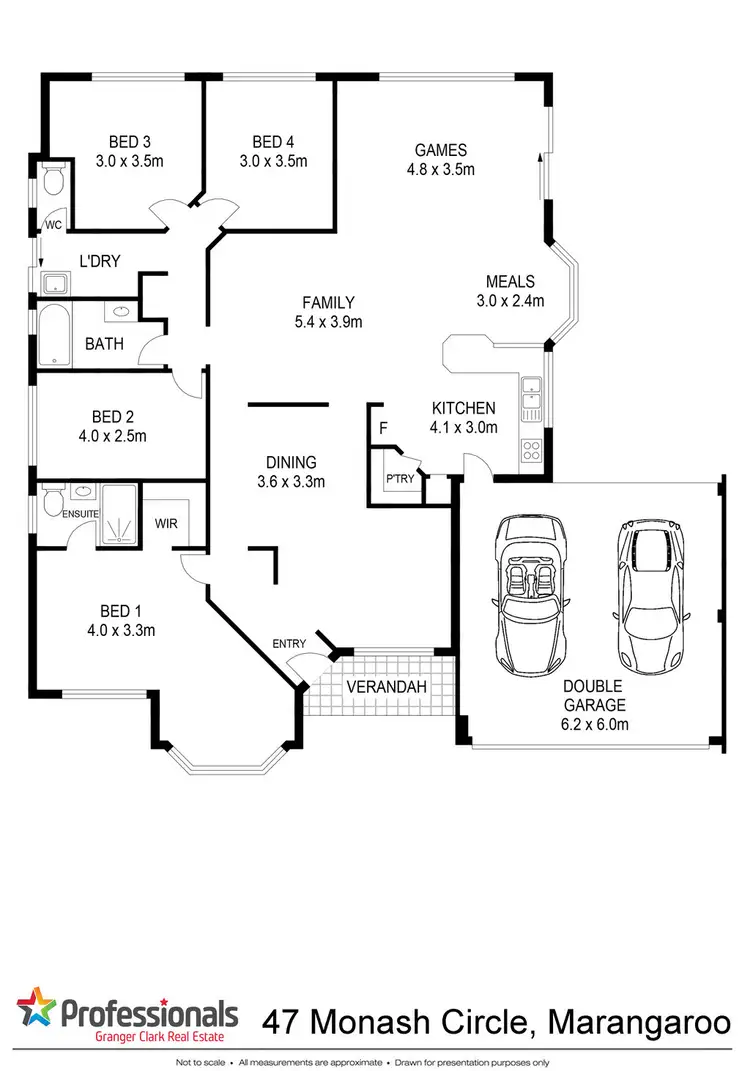 Floorplan of Homely house listing, 47 Monash Circle, Marangaroo WA 6064