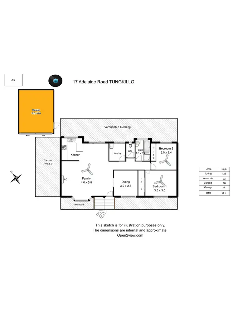 Floorplan of Homely house listing, 17 Adelaide Road, Tungkillo SA 5236