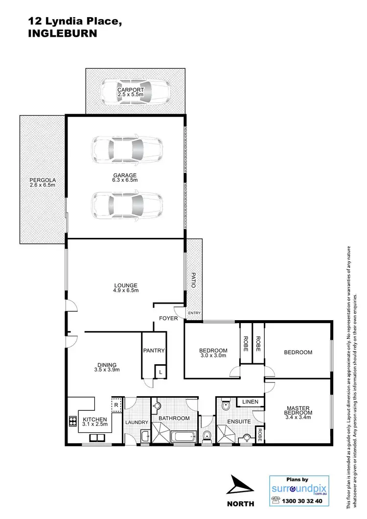 Floorplan of Homely house listing, 12 Lyndia Street, Ingleburn NSW 2565