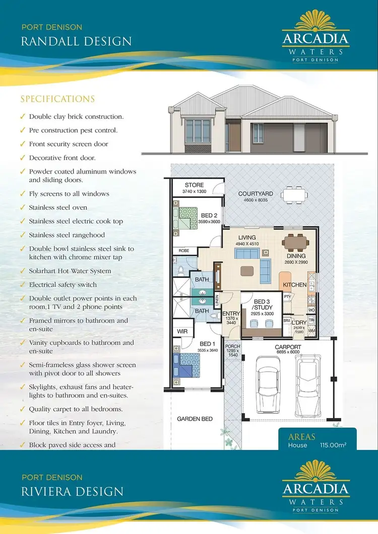 Floorplan of Homely retirement listing, 3 / 11 Fletcher Street, Port Denison WA 6525