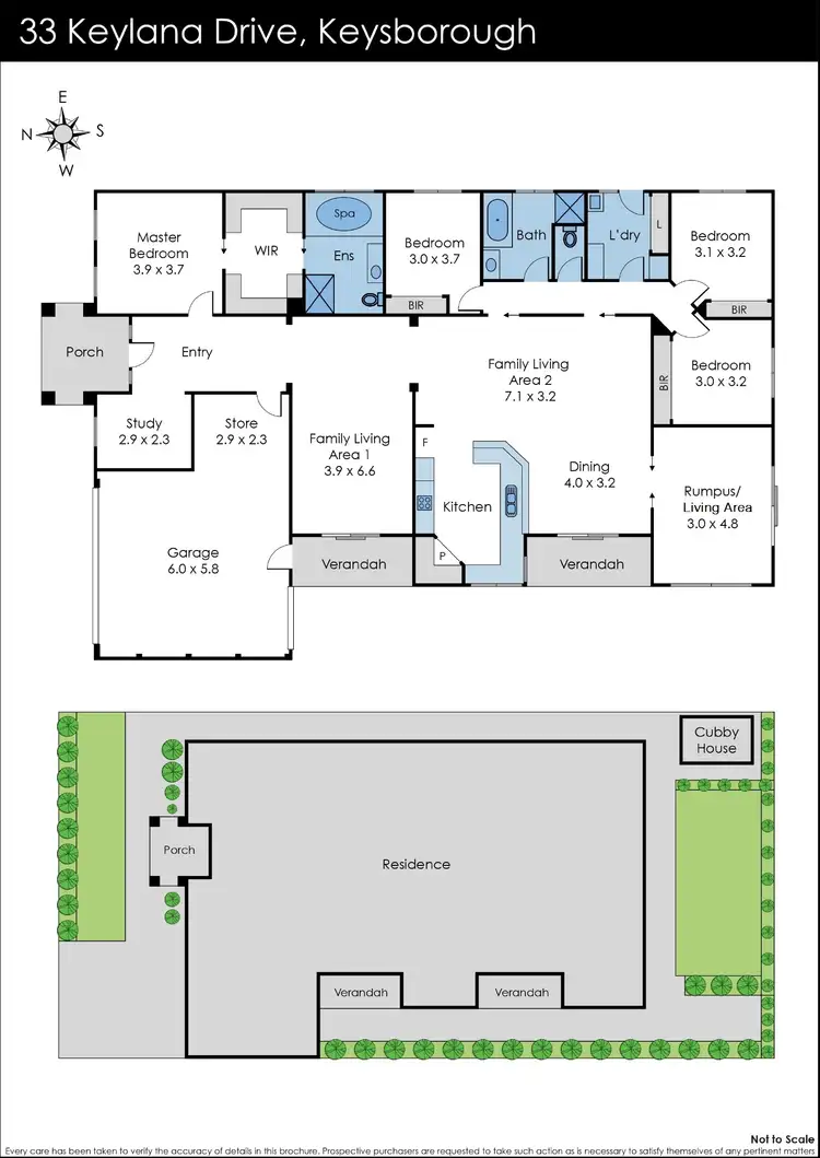 Floorplan of Homely house listing, 33 Keylana Drive, Keysborough VIC 3173