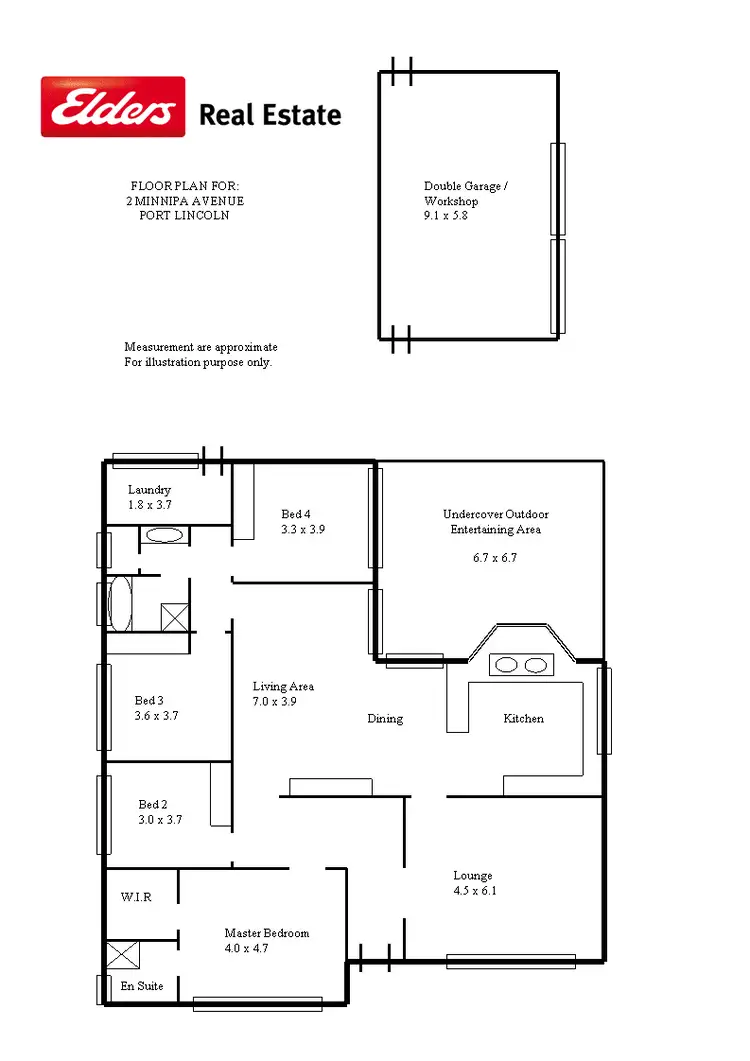 Floorplan of Homely house listing, 2 MINNIPA AVENUE, Port Lincoln SA 5606