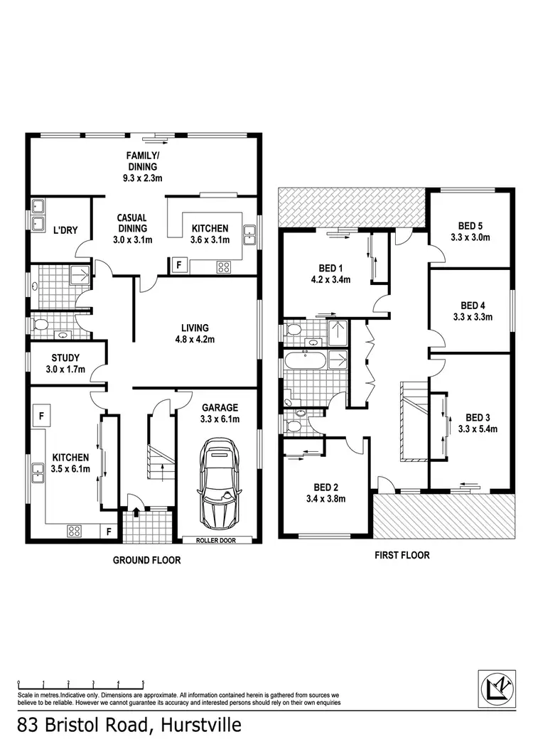 Floorplan of Homely house listing, 83 Bristol Road, Hurstville NSW 2220