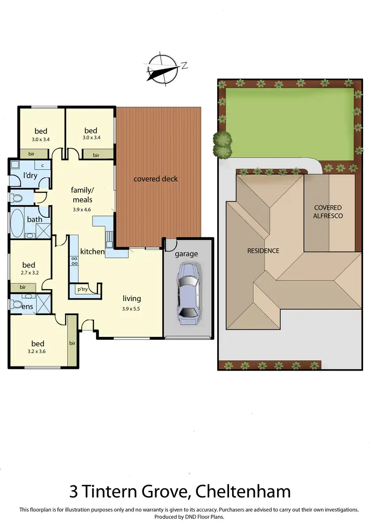 Floorplan of Homely house listing, 3 Tintern Grove, Cheltenham VIC 3192