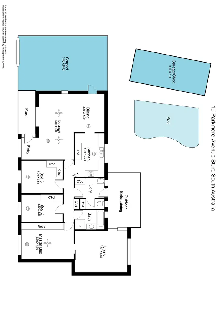 Floorplan of Homely house listing, 10 Parkmore Avenue, Sturt SA 5047