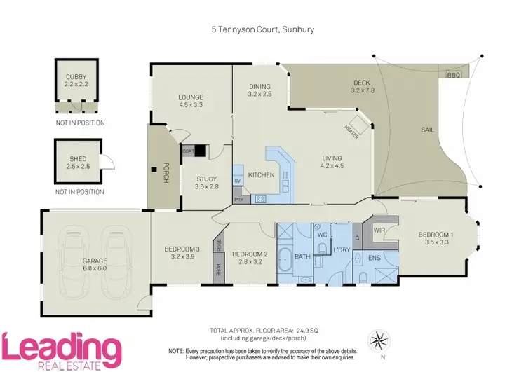 Floorplan of Homely house listing, 5 Tennyson Court, Sunbury VIC 3429