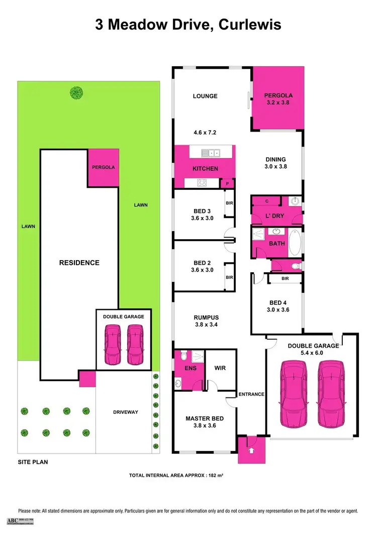Floorplan of Homely house listing, 3 Meadow  Drive, Curlewis VIC 3222
