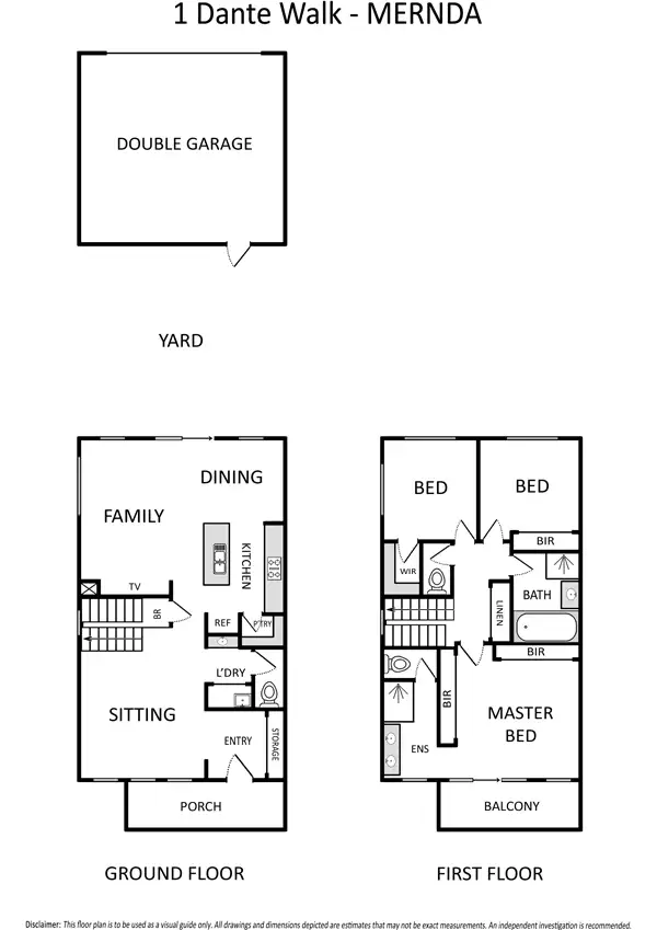 Floorplan of Homely house listing, 1 Dante Walk, Mernda VIC 3754