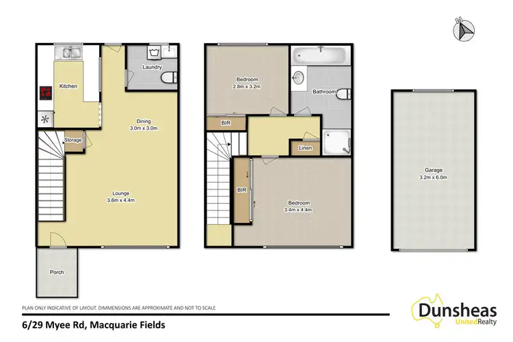 Floorplan of Homely townhouse listing, 6/29 Myee Road, Macquarie Fields NSW 2564