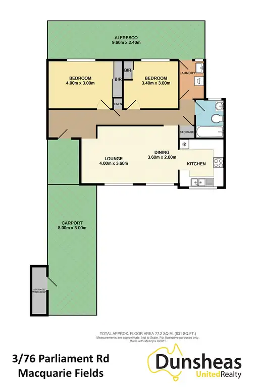 Floorplan of Homely villa listing, 3/74-76 Parliament Road, Macquarie Fields NSW 2564
