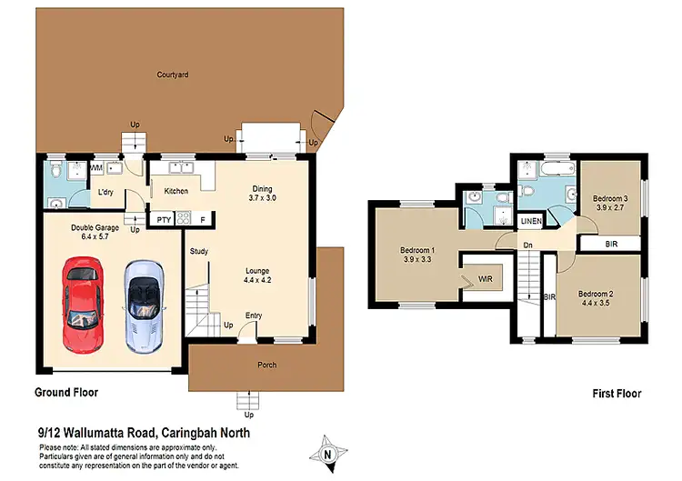 Floorplan of Homely townhouse listing, 9/12 Wallumatta Rd, Caringbah NSW 2229