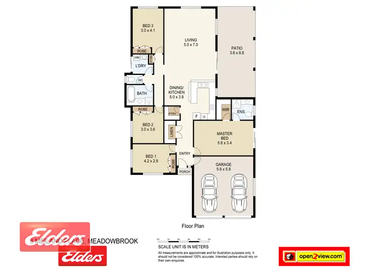 Floorplan of Homely house listing, 8 Meiland Place, Meadowbrook QLD 4131