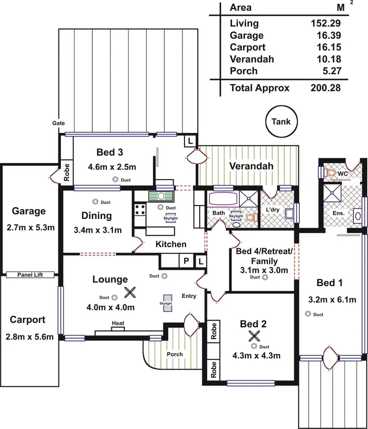 Floorplan of Homely house listing, 6 Loma Linda Grove, Wattle Park SA 5066