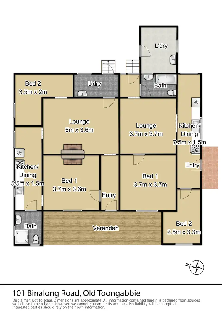 Floorplan of Homely house listing, 101 Binalong Road, Old Toongabbie NSW 2146