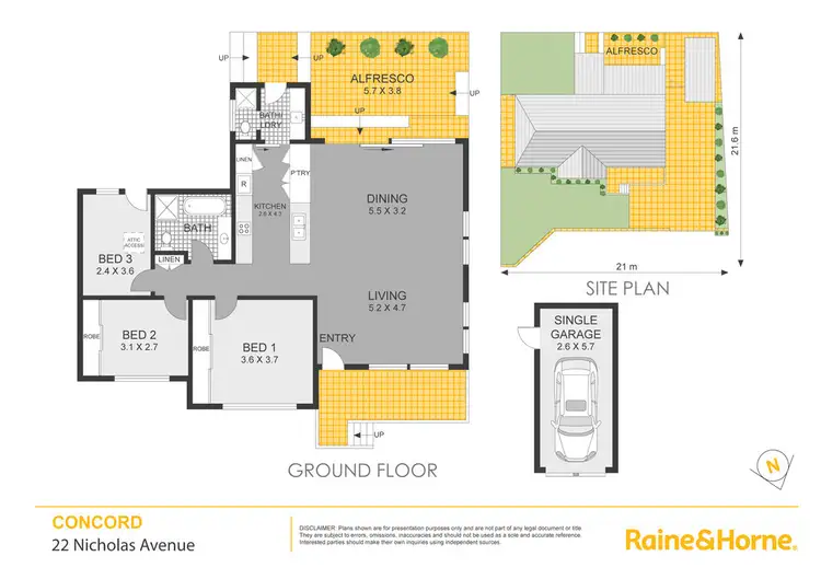 Floorplan of Homely house listing, 22 Nicholas Avenue, Concord NSW 2137