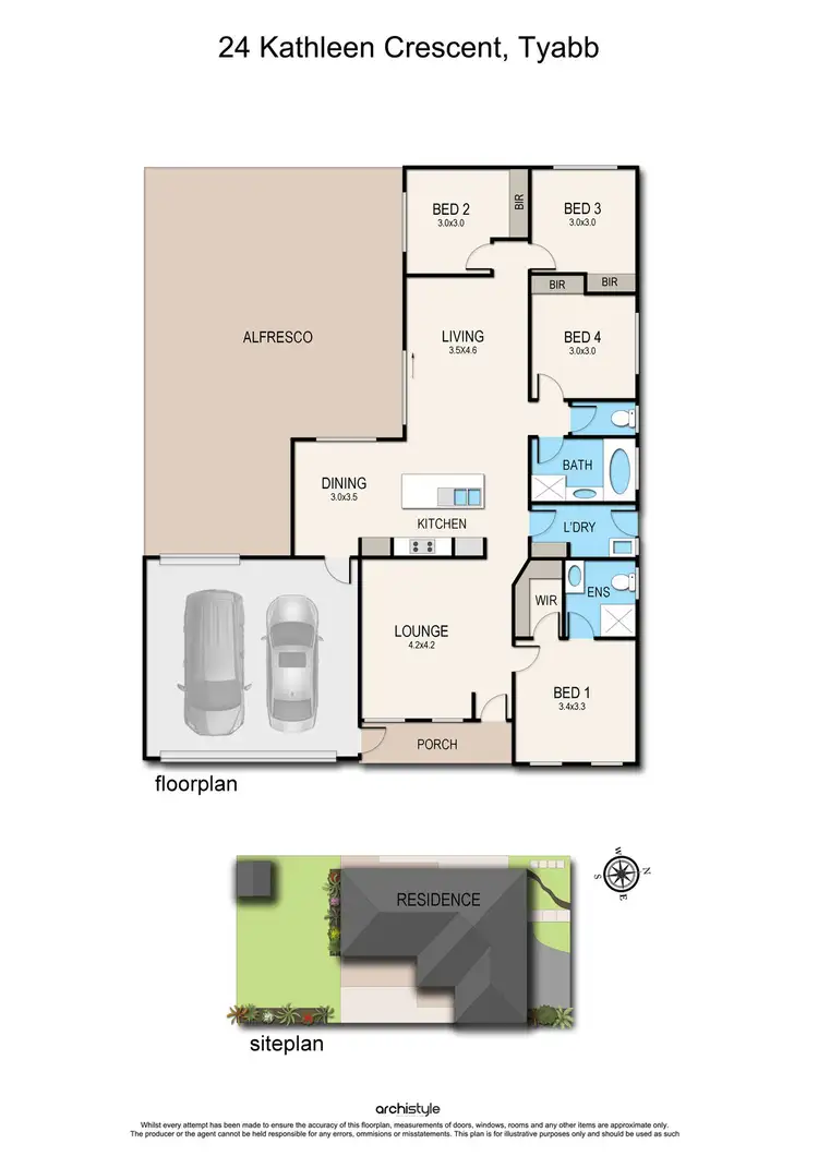 Floorplan of Homely house listing, 24 Kathleen Crescent, Tyabb VIC 3913