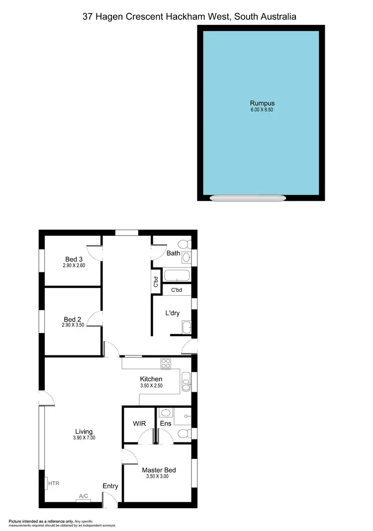 Floorplan of Homely house listing, 37 Hagen Crescent, Hackham West SA 5163