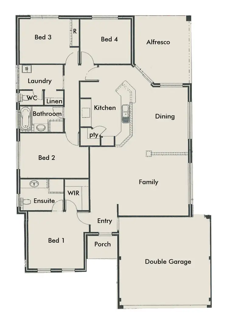 Floorplan of Homely house listing, 20 Allendale Crescent, Dawesville WA 6211
